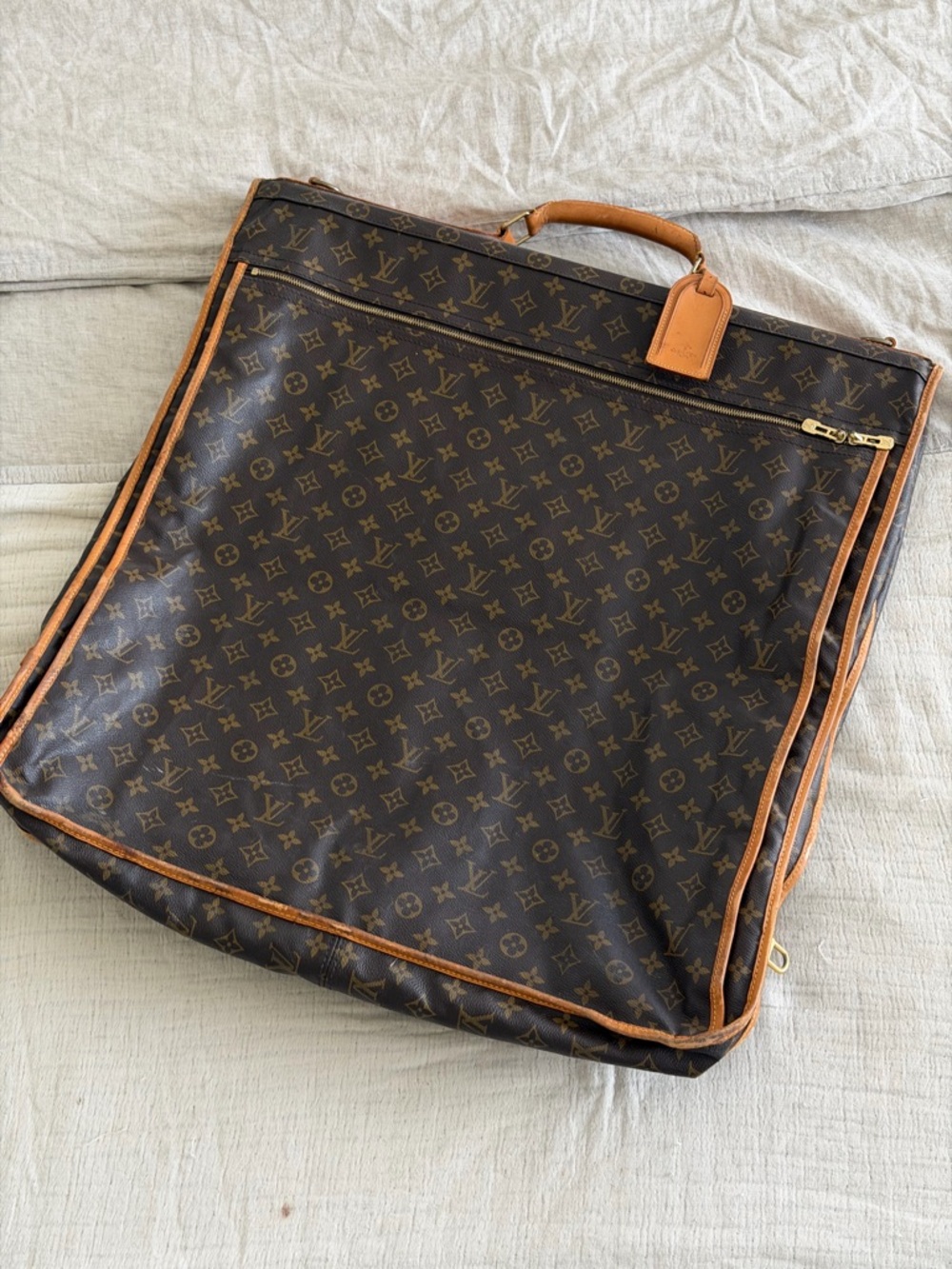 Louis Vuitton Monogram Canvas Travel Garment Bag in Brown and Tan